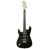 Electric Guitar Gloss Black - Left Hand