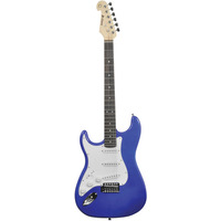 Left Handed Electric Guitar Metal Blue