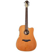 Sevinia Electro-Acoustic Guitar with Solid Cedar Top - Western